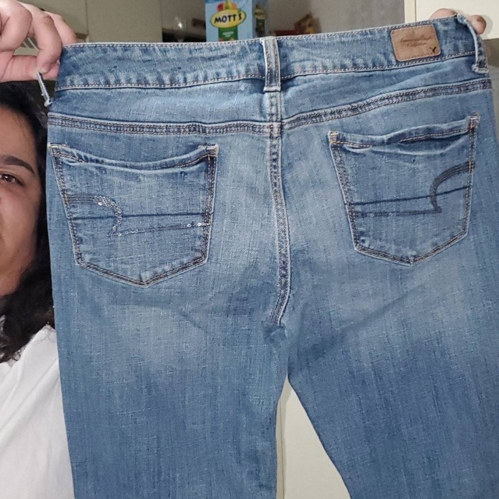 Blue Ripped Jeans (Regular/Standard) - Picture 2 of 3